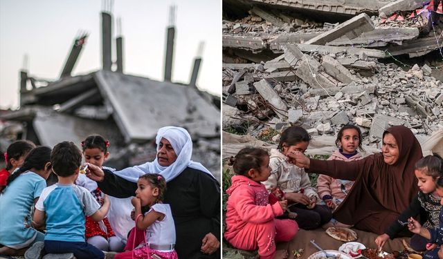 Gazze'de iftar sofraları yıllardır yıkımın gölgesinde kuruluyor