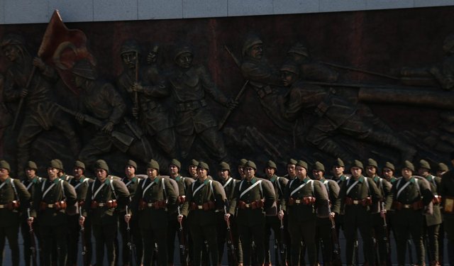 Gelibolu Yarımadası'nda Çanakkale Deniz Zaferi törenlerinin provası yapıldı