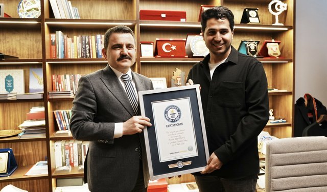 Guinness rekortmeni dalgıç Gelibolu Tarihi Alan Başkanı Kaşdemir ile bir araya geldi