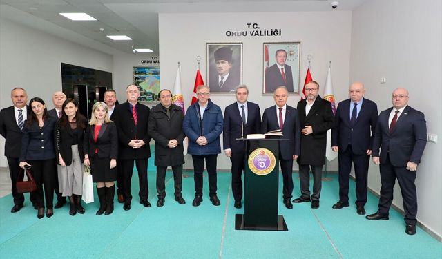 Gürcistan'ın Ankara Büyükelçisi Kalandia, Ordu'da ziyaretlerde bulundu