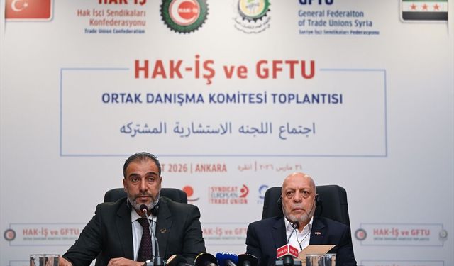 HAK-İŞ ve Suriye Sendikalar Konfederasyonu Ortak Danışma Komitesi Toplantısı düzenlendi