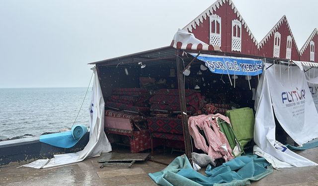 Hatay'da şiddetli rüzgar hayatı olumsuz etkiledi