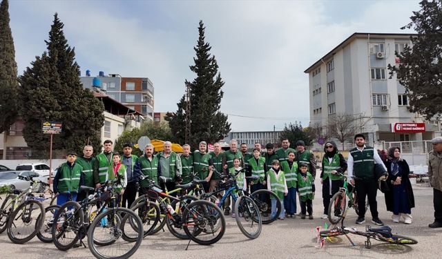 Hatay'da Yeşilay Haftası kapsamında bisiklet turu düzenlendi