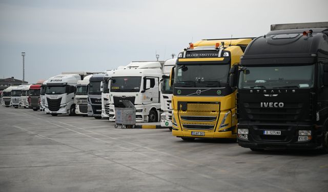 Kapıkule'de tır şoförleri bayramı yolda geçiriyor