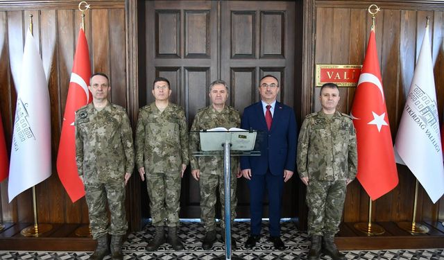 Kara Kuvvetleri Komutanı Orgeneral Tokel'den Tekirdağ Valisi Soytürk'e ziyaret