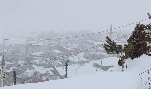 Karlıova'da kar yağışı nedeniyle 25 köye ulaşım sağlanamıyor