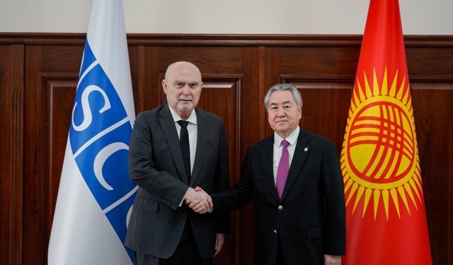 Kırgızistan Dışişleri Bakanı Kulubayev, AGİT Genel Sekreteri Sinirlioğlu ile görüştü