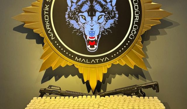 Malatya'da uyuşturucu ve silah kaçakçılığı operasyonunda 4 şüpheli yakalandı