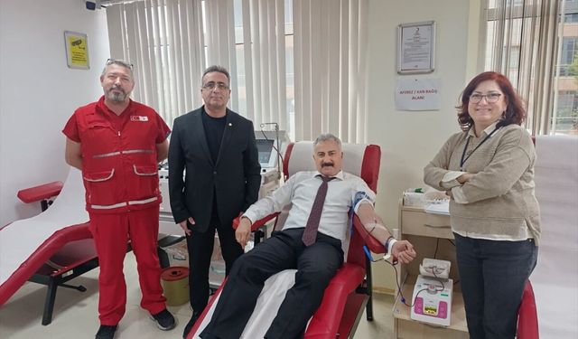 Manisa İl Emniyet Müdürü Aktaş 23. kez kan bağışında bulundu
