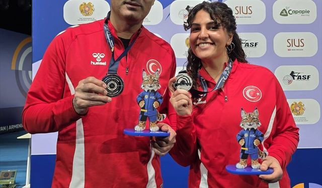 Milli atıcılar Şevval İlayda Tarhan ile Yusuf Dikeç, Avrupa 2'ncisi oldu