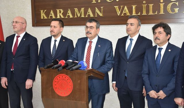 Milli Eğitim Bakanı Tekin, Karaman'da konuştu:
