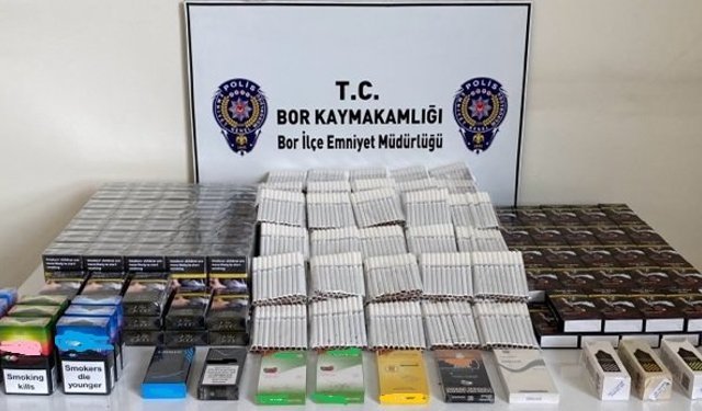 Niğde'de 3 bin 680 dolu makaron ele geçirildi