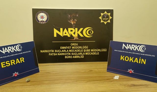 Ordu'da uyuşturucu operasyonunda yakalanan 4 zanlı tutuklandı