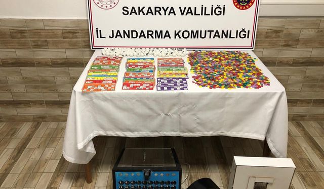 Sakarya'da kumar oynayanlara 817 bin 533 lira ceza kesildi
