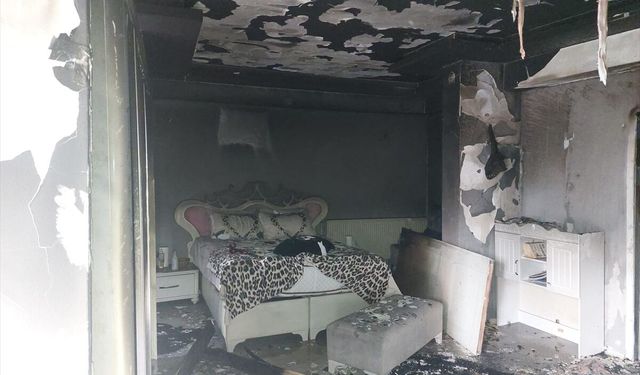 Samsun'da komşusuna kızan kişi evinde yangın çıkardı