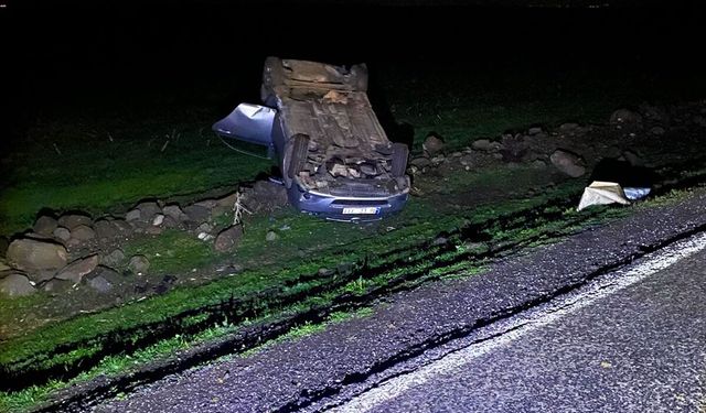 Şanlıurfa'da şarampole devrilen otomobildeki 5 kişi yaralandı