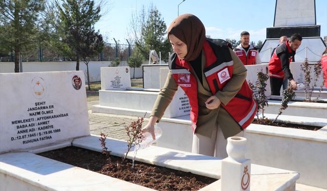 Siirt'te şehitliklerde bakım, onarım ve temizlik çalışması başlatıldı