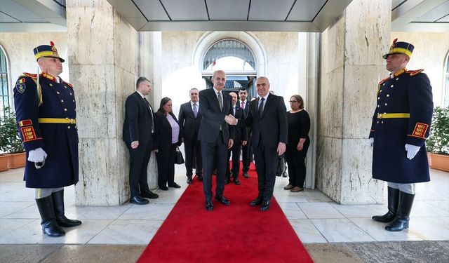 TBMM Başkanı Kurtulmuş, Bükreş'te, Romanya Başbakanı Bolojan ile görüştü