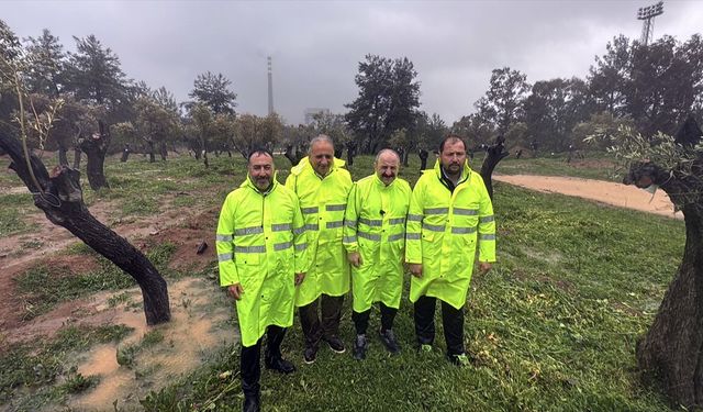 TBMM Sanayi Komisyonu Başkanı Varank, Yeniköy Kemerköy Termik Santrali sahasında incelemelerde bulundu: