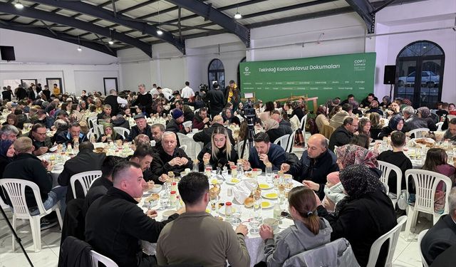 Tekirdağ'da 'İsrafsız Ramazan Sofraları' iftar programı düzenlendi