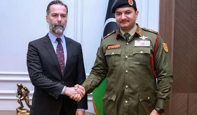 Trablus Büyükelçisi Begeç, Libya Ulusal Ordusu Genel Komutan Yardımcısı Saddam Hafter ile görüştü