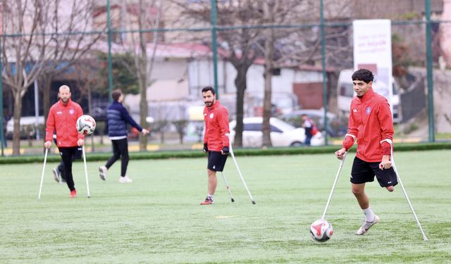 Trabzon Büyükşehir Belediyesi Ampute Futbol Takımı'nda hedef 'ilk 2'