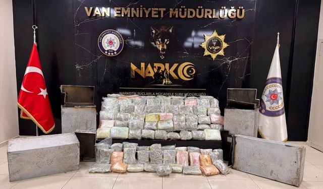 Van'da 68 kilo 500 gram uyuşturucu ele geçirildi