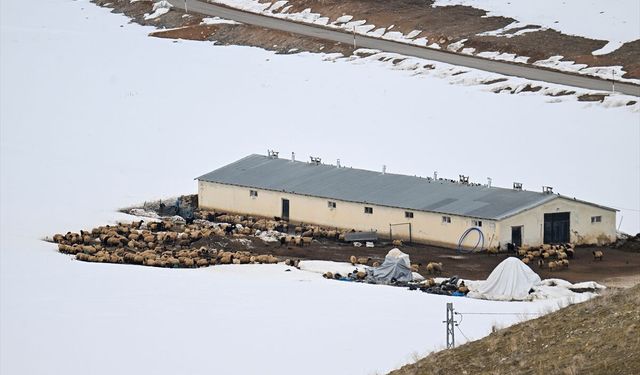Van'ın kırsal mahallelerinde baharda da karla mücadele sürüyor
