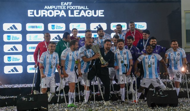 Ampute Futbol Avrupa Ligi'nin şampiyonu Başkent Ampute Futbol Gücü oldu