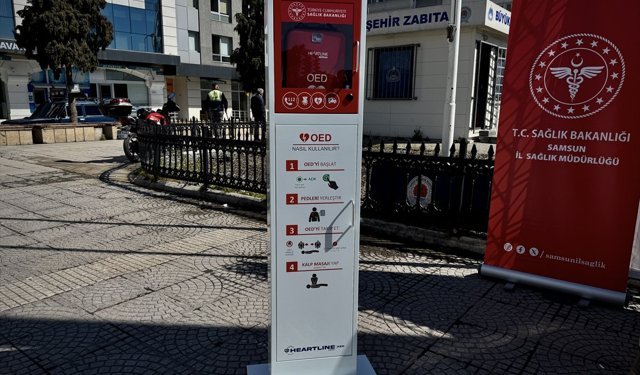 Ani kalp durmalarına karşı üretilen yerli cihaz Samsun'da 3 noktaya konuldu