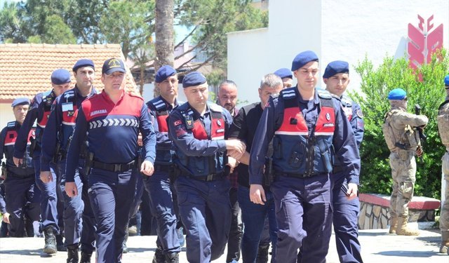 Aydın'da suç örgütüne yönelik operasyonda yakalanan 5 şüpheli tutuklandı