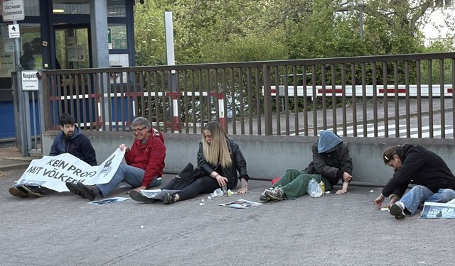 Berlin'de aktivistler İsrail için mühimmat üreten Rheinmetall şirketini protesto etti