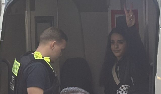 Berlin'de Filistin'e destek gösterisi düzenlendi