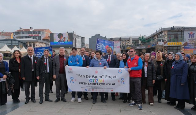 Çorum'da otizm farkındalık yürüyüşü yapıldı