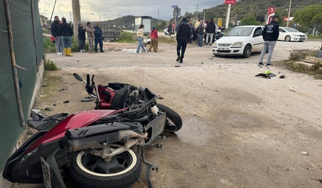 Fethiye'de otomobille çarpışan motosikletin sürücüsü öldü