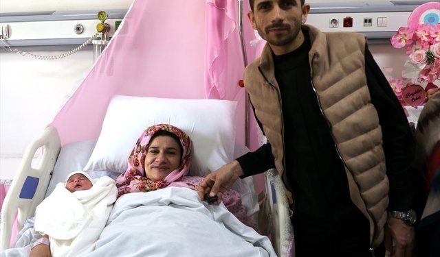 Gaziantep'te tüp bebek desteği projesinin ilk bebeği dünyaya geldi