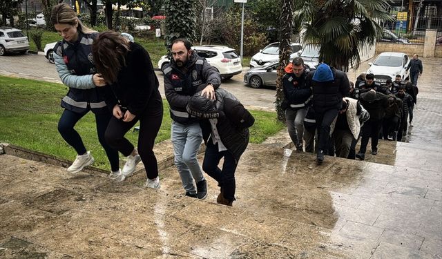 GÜNCELLEME - Samsun merkezli 13 ilde 'change' araç operasyonunda yakalanan 9 zanlı tutuklandı