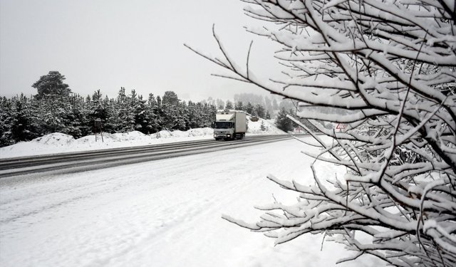 Kars ve Ardahan'da ilkbaharda kar etkili oldu