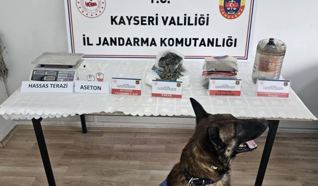 Kayseri'de düzenlenen uyuşturucu operasyonunda 2 şüpheli yakalandı