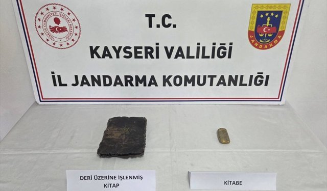 Kayseri'de tarihi eser kaçakçılığı operasyonunda 2 şüpheli yakalandı