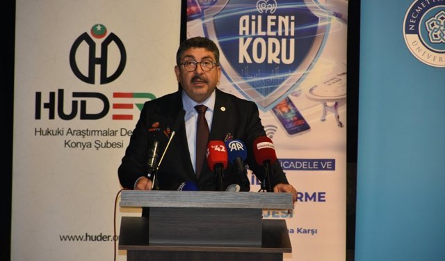 Konya'da 'Aileni Koru: Sanal Bahisle Mücadele ve Aileyi Bilinçlendirme Projesi' toplantısı yapıldı