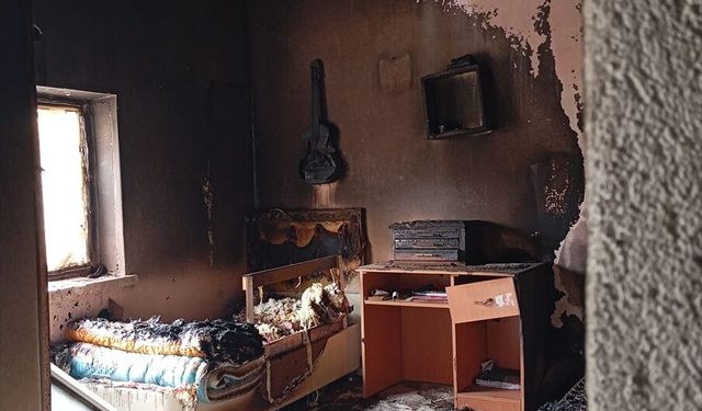 Nevşehir'de yıldırım isabet eden evde çıkan yangın söndürüldü