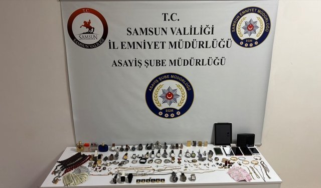 Samsun'da evlerden hırsızlık yapan zanlı yakalandı