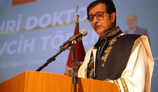 TDT Aksakallar Konseyi Başkanı Yıldırım, Ardahan Üniversitesi'nin fahri doktora töreninde konuştu:
