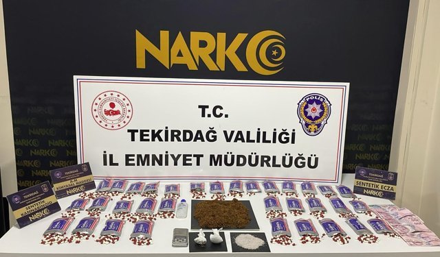 Tekirdağ'da uyuşturucu operasyonlarında 10 şüpheli tutuklandı