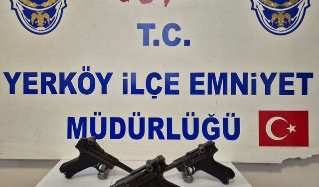Yozgat'ta ruhsatsız silah taşıyan 2 zanlı gözaltına alındı