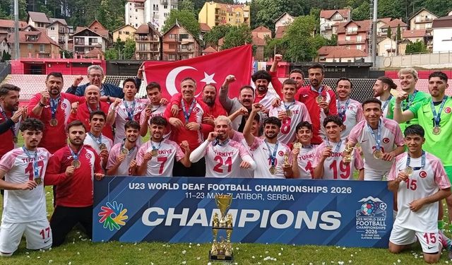 23 Yaş Altı İşitme Engelliler Futbol Milli Takımı, dünya şampiyonu oldu