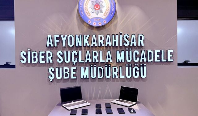 Afyonkarahisar merkezli dolandırıcılık operasyonunda 5 şüpheli tutuklandı