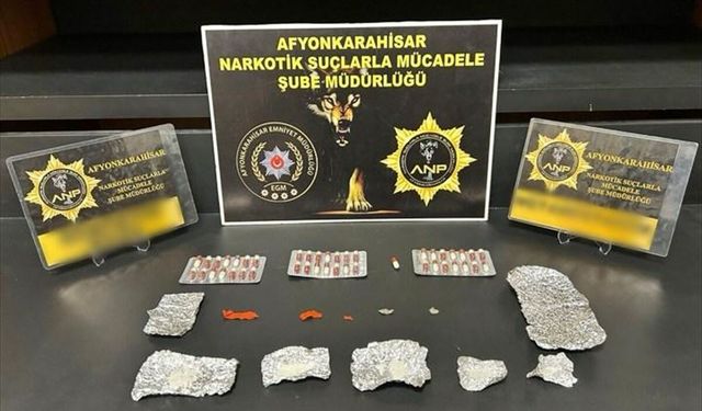 Afyonkarahisar'da uyuşturucu operasyonunda yakalanan zanlı tutuklandı