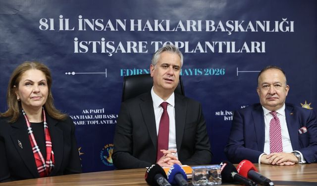 AK Parti Genel Başkan Yardımcısı Yalçın, Edirne'de basın açıklaması yaptı: